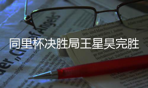杯决同里王星昊完胜局胜